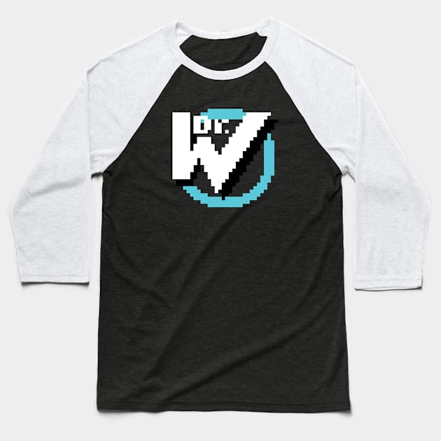 Wily Pixel Art Baseball T-Shirt by allysontx